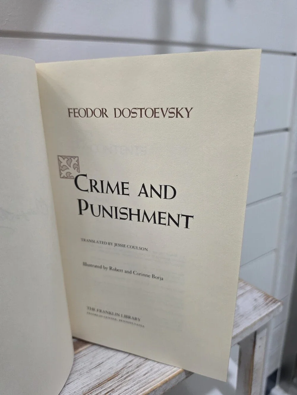Crime And Punishment By Feodor Dostoevsky Franklin Library Edition